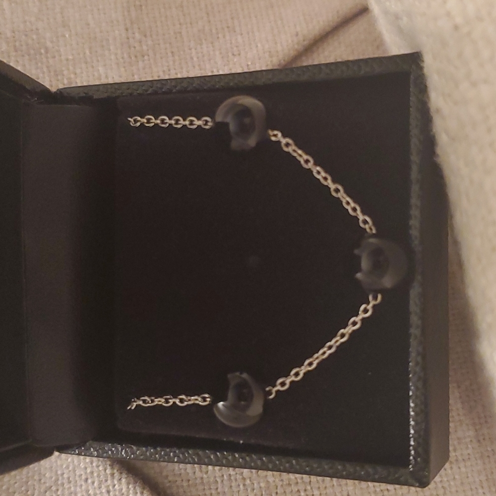 EFFY® Onyx Bead Collar Necklace in Sterling Silver - Picture 3 of 7